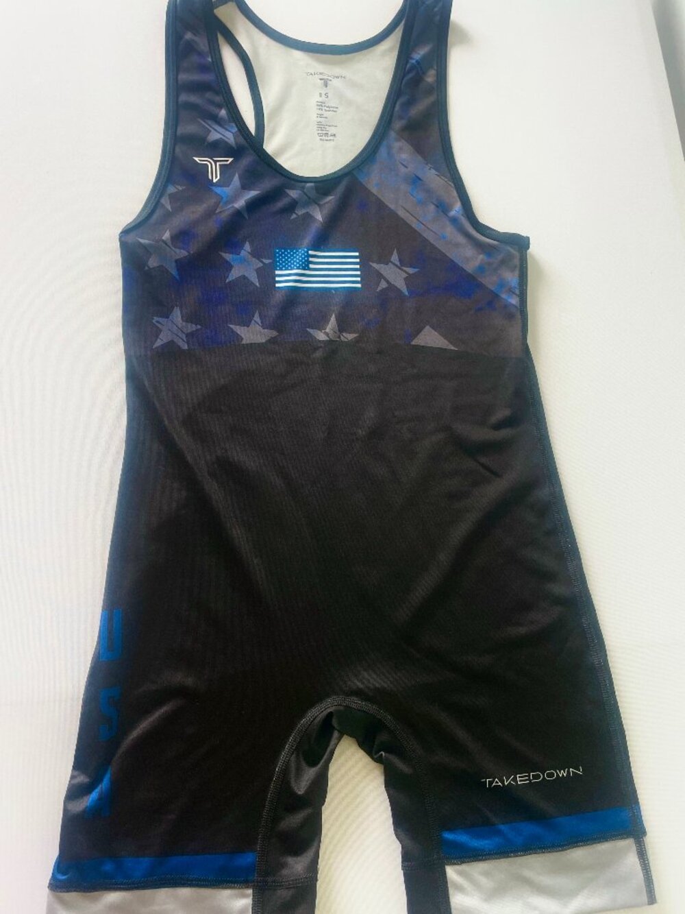 Blue Flag Takedown Wrestling Singlet (Small)